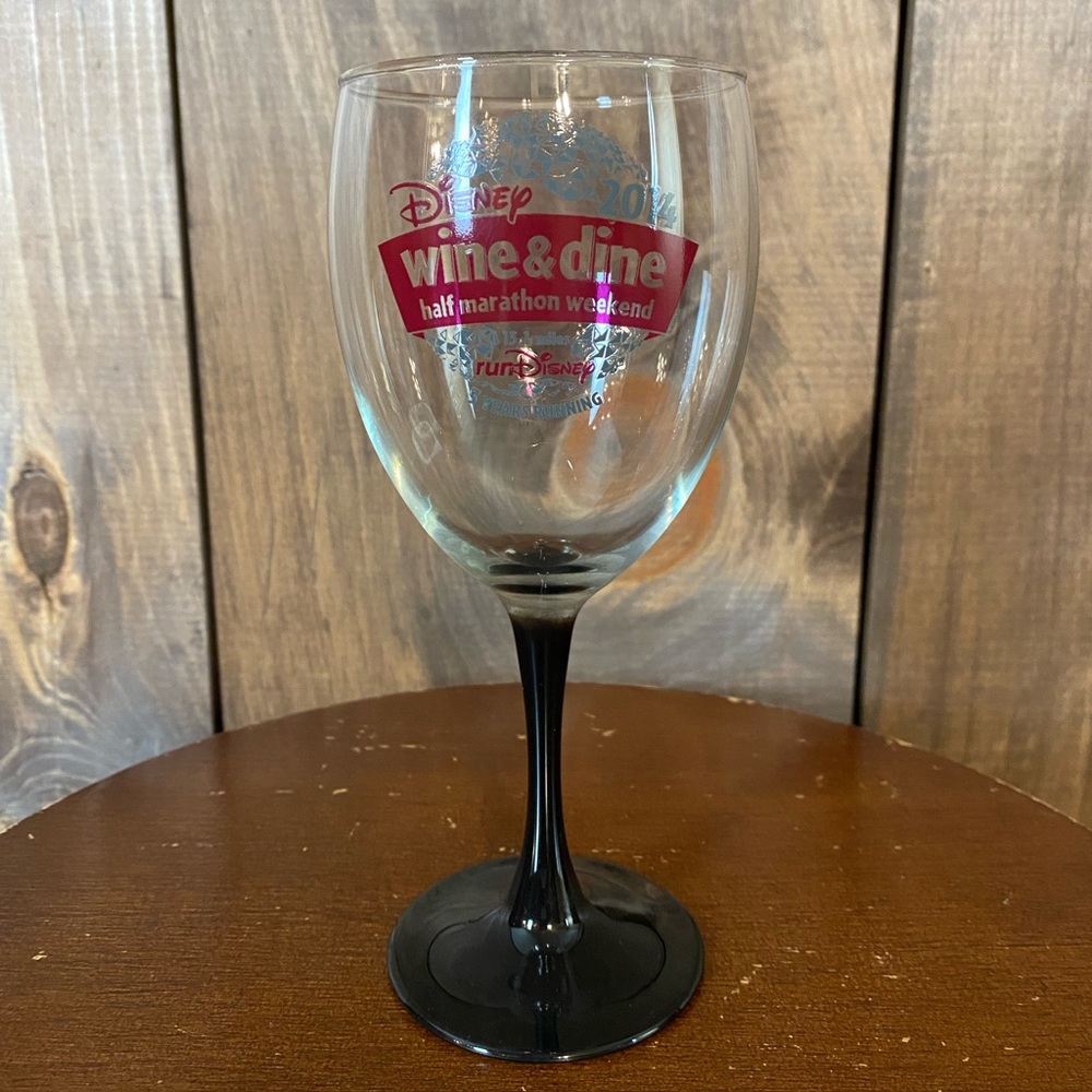 runDisney 2014 Wine & Dine Half Marathon Weekend Wine Glass